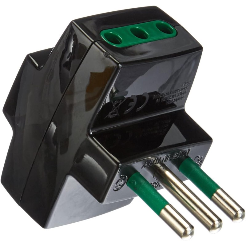 Vimar Adapter 4 Way Multi Black