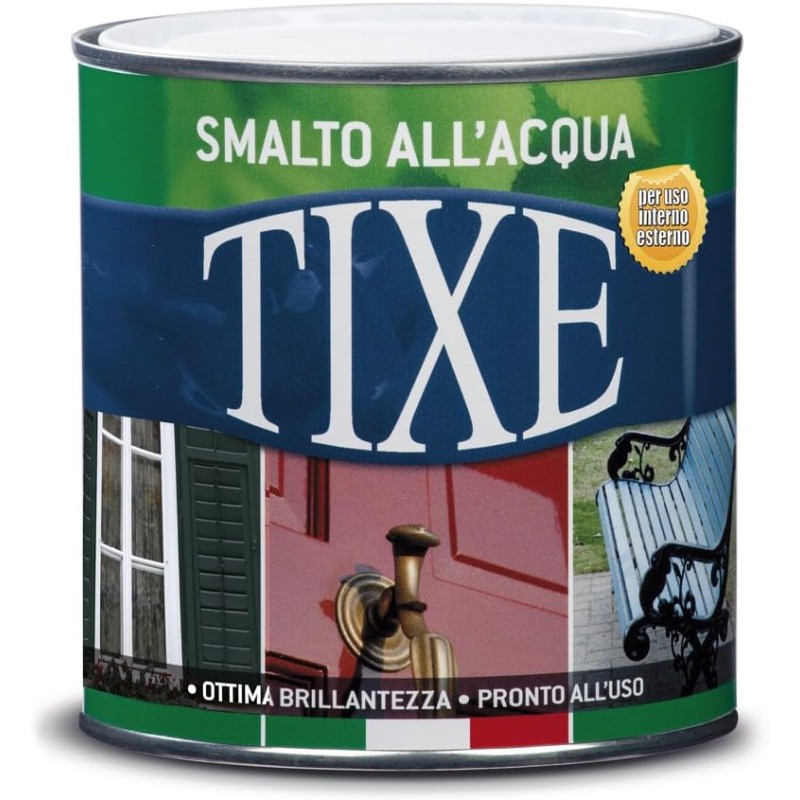 TIXE Water Enamel - High Gloss and Durable Finish for Wood and Metal, Brilliant Ivory 500ml