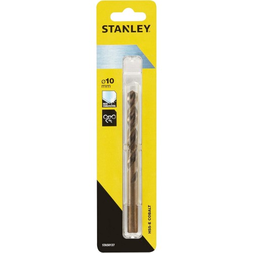 Stanley sta50137-qz 1pc (S) Drill Bit – HSS Drill, 1 cm, 13.3 cm, 8.7 cm, metal, aleado with Cobalt (HSS-E))