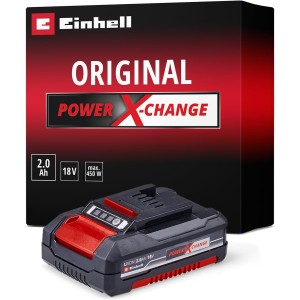 Einhell System Power X-Change Battery (Lithium Ion Battery, 18 V, 2.0 Ah, Suitable for All Power X-Change Devices)