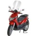 FACO Windscreen Retro Black for Gilera Piaggio Beverly 125-200 In-Channel Scooter