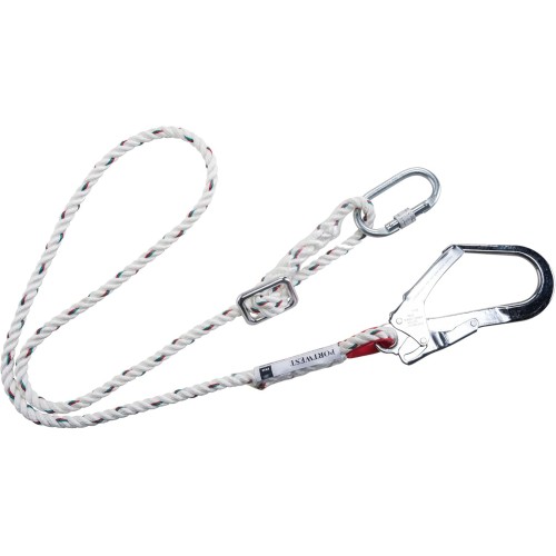 Portwest FP22WHR Adjustable Restraint Lanyard, Regular, White