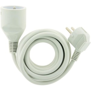 16A HO5VV-F 3G1 Household Extension Cable 1.90 m White