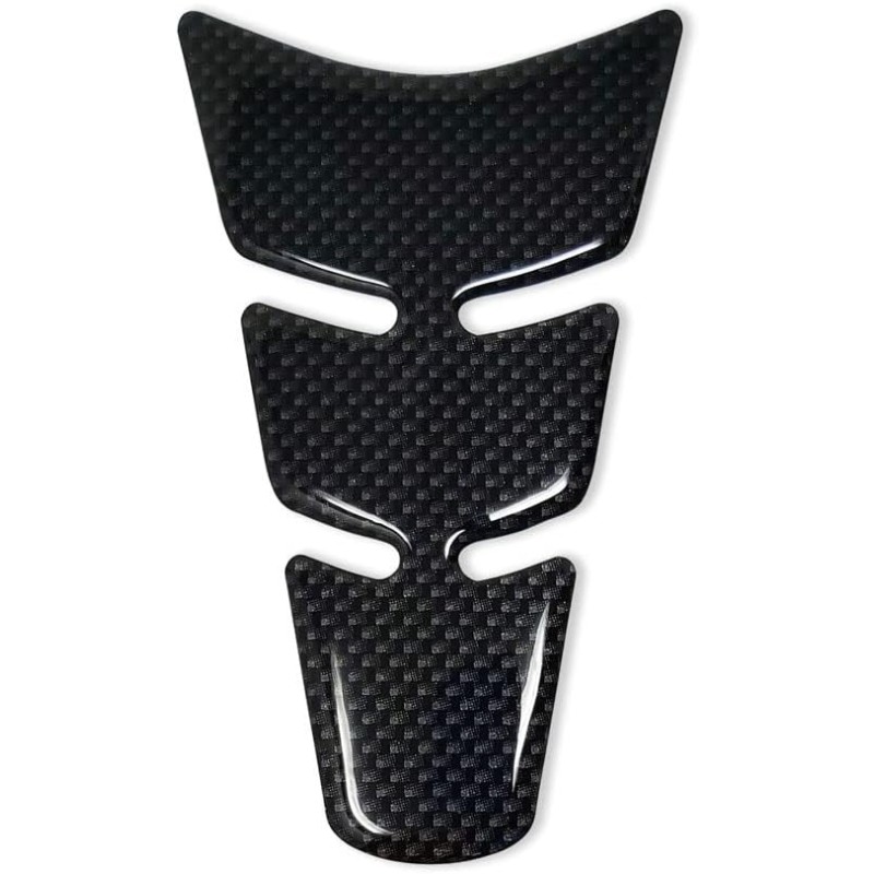 4R Quattroerre.it 18045 Tank Pad 3D Motorcycle Tank Protector Mini Slim Carbon 8.5 x 13 cm