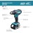 Makita DDF482Z 18V Cordless Drill (No Battery, No Charger) - Black - Blue