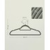 SONGMICS CRF20V Velvet Hangers, Set of 20, Non-Slip Hangers, Small Tie Bar, 360-Degree Rotating Hook, Thickness 0.6 cm, Space-Saving, Length 43.5 cm for Coats/Trousers, Silver/Grey