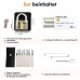 LockCowboy 20-Piece Lock Pick Set with Transparent Padlock & False Key Kit with Credit Card Format – For Beginners & Professionals