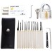 LockCowboy 20-Piece Lock Pick Set with Transparent Padlock & False Key Kit with Credit Card Format – For Beginners & Professionals