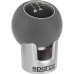 Sparco Manual Gear Knob, Lazio Chrome/Grey, Universal