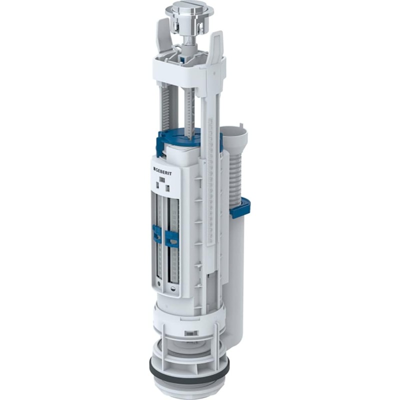 Geberit - Geberit Series 290 Discharge Mechanism, Double Discharge: Glossy Chrome (282.302.21.2)