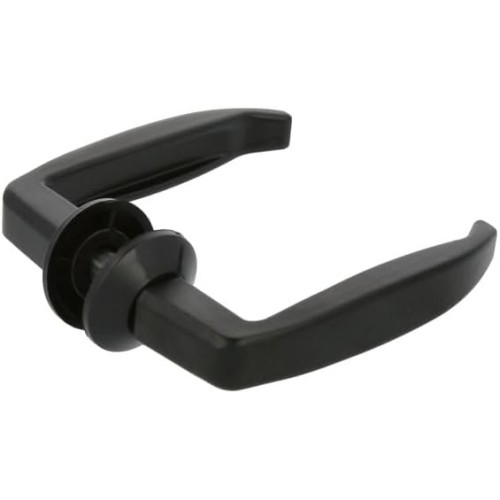 Amig - Aluminium Window Handle Model 45 | Ergonomic Design | 105 x 40 mm | For Interior and Exterior Doors | Resistant to Rust and Corrosion | Black | 35/45 mm Door Width | Aluminium