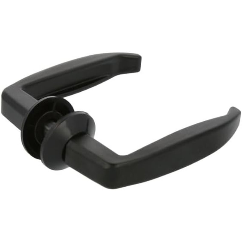 Amig - Aluminium Window Handle Model 45 | Ergonomic Design | 105 x 40 mm | For Interior and Exterior Doors | Resistant to Rust and Corrosion | Black | 35/45 mm Door Width | Aluminium