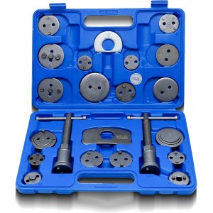 22 Piece Brake Piston Wind Back Brake Piston Extractor Plate Car with Nue VAG 3 Pin Adaptor