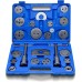 22 Piece Brake Piston Wind Back Brake Piston Extractor Plate Car with Nue VAG 3 Pin Adaptor