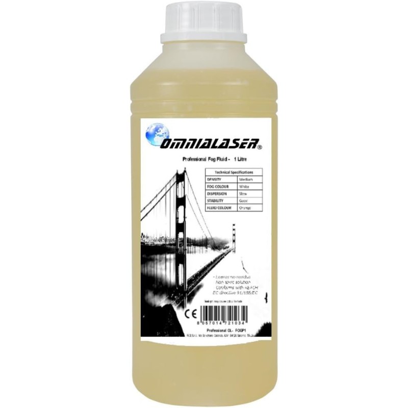 OmniaLaser OL-FOGP1 Professional Liquid Suitable for All Smoke Machines, 1 Litre