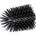 WENKO 22242100 Replacement brush head for toilet sets, silicone - replacement toilet brush, silicone, 7.5 x 9.3 x 7.5 cm, black