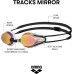 Arena Tracks Anti-Fog Competition Swimming Goggles, Unisex for Adults, Swimming Goggles with UV Protection, 4 Interchangeable Nose Bridges, Silicone Seals