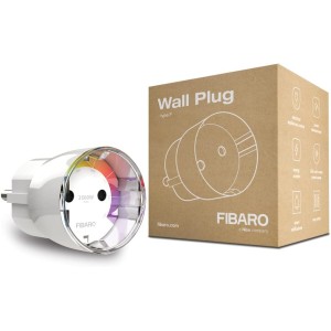 FIBARO FIBEFGWPF-102-5 FGWP-102 Wall Plug, Type F, 230 V, White, white, FGWPF-102-5