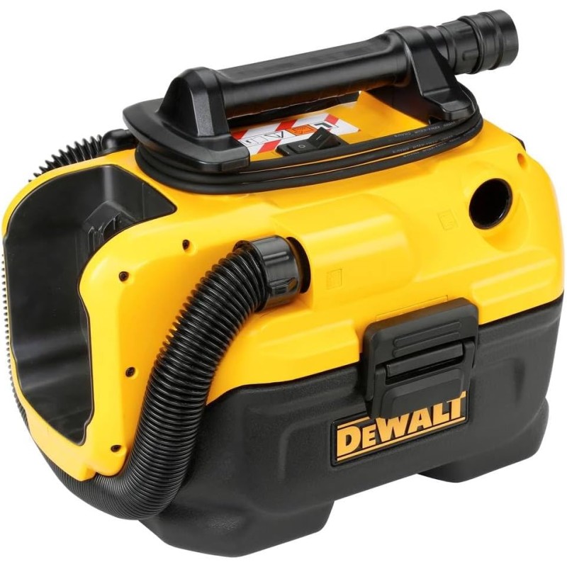 Dewalt DCV584L Wet/Dry Vacuum Cleaner (for 18 Volt Battery and Mains Operation, Certified L-Class Vacuum Cleaner, 2 m Kink Resistant Hose, Suction and Blowing Device, Batteries and Charger Not