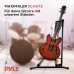 Pyle Guitar Stand, 7-Space Foldable Guitar Stand, Multiple, Bass Stand, for Acoustic Guitar, Electric Guitar & Guitar Bag, Portable Guitar Stand with Foam Padding