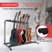 Pyle Guitar Stand, 7-Space Foldable Guitar Stand, Multiple, Bass Stand, for Acoustic Guitar, Electric Guitar & Guitar Bag, Portable Guitar Stand with Foam Padding