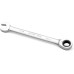 Jetech Ratcheting Combination Wrench - Industrial Grade Cr-V Steel Gear Spanner in Polished Chrome Finish, 041612