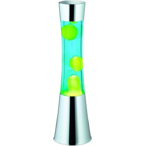Reality Lava Lamp Metal Glass 41 cm 35 W Chrome / Yellow / Blue