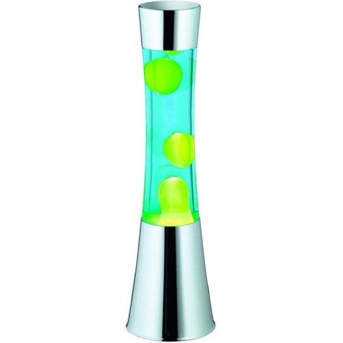 Reality Lava Lamp Metal Glass 41 cm 35 W Chrome / Yellow / Blue