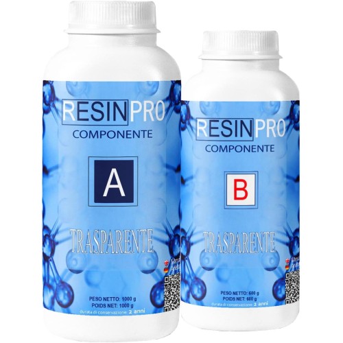 Ultra Clear Epoxy Resin 1.6kg Two Component Water Effect Resin Pro Jewellery Making