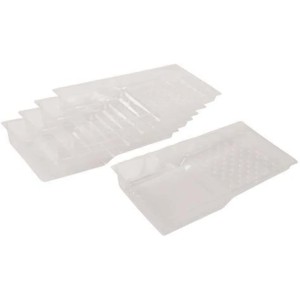 Silverline Tools 439888 Disposable Roller Tray Liner 5pk 230mm, Clear