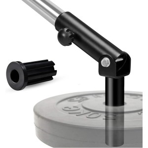 Yes4All T-Bar Row Plate Post Insert Landmine Attachments – Fit 5cm Olympic Bars – Full 360° Swivel Multifunctional Gym Equipment for Full Body Workout