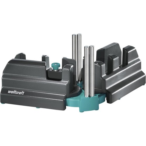 wolfcraft nestling and cutting drawer 6948200 | 2in1 miter box made of steel with bisector for cutting up to 100mm high baseboards & measuring solid angles