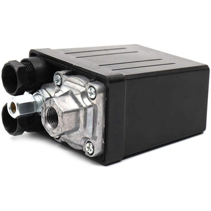ORAZIO Air Compressor Pressure Switch G1/4 Inch 220 V One Output Single-Phase High Performance Pressure Switch Control Valve Air Compressor Accessories 214121