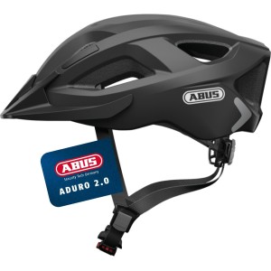 ABUS Aduro 2.0 City Cycling Helmet with Light, All-Round Bicycle Helmet in Sporty Design for Urban Traffic, for Women and Men