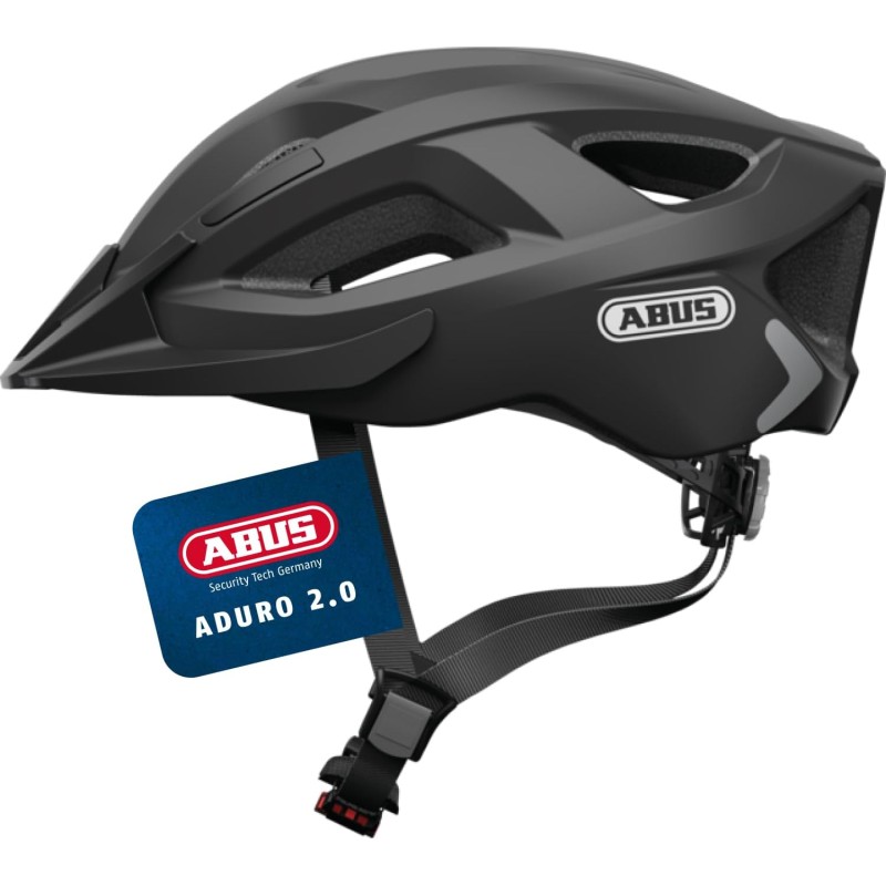 ABUS Aduro 2.0 City Cycling Helmet with Light, All-Round Bicycle Helmet in Sporty Design for Urban Traffic, for Women and Men