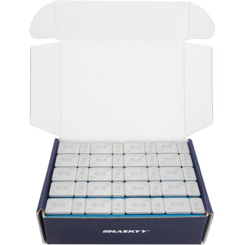 50 Bar Adhesive Weights Adhesive Bar Balance Weights 5g x 4+10g x 4 Tear Off Edge