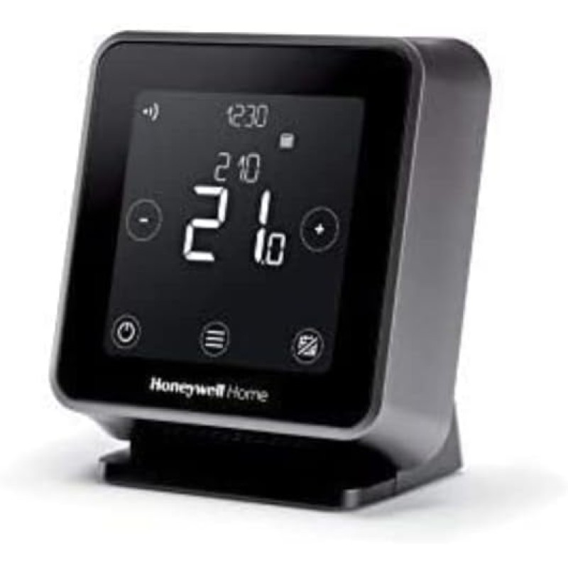 Honeywell Home T6R Wi-Fi Room Thermostat with Desk Holder, Power Supply and Radio Receiver Box, Black Y6R910RW8021
