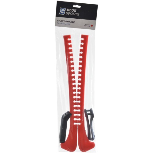 Сини спортни предпазители за ледени кънки за хокей, за детски и възрастни кънки, подходящи за всички размери, могат да се скъсяват, издръжливи