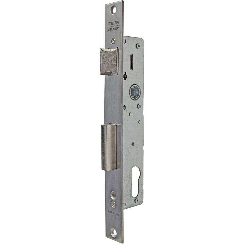 Tesa Assa Abloy 4210253 Ai Lock Monopunto for Pefiles 2210, Planca Rocker Switch, 25 mm, Stainless Steel