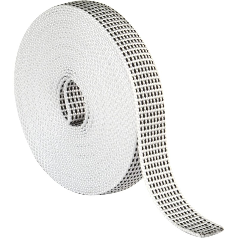 Amig - Roller Blind Strap Winder Black and White Mottled Replacement Strap for Roller Shutter Spool - Comfortable to Hold and Firm, UV Resistant and Wear Resistant Dimensions 14mm x 6m