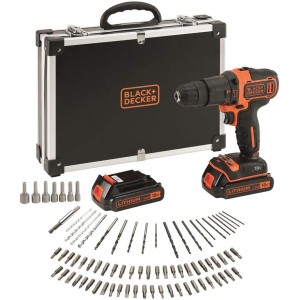 Black & Decker BDCHD18BAFC Akkubohrmaschine 80 tlg. Set