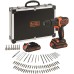 Black & Decker BDCHD18BAFC Akkubohrmaschine 80 tlg. Set