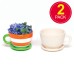 Baker Ross Ceramic Cup and Saucer Jars (Pack of 2)