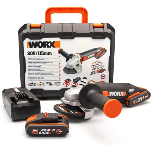WORX Li-Ion battery angle grinder.