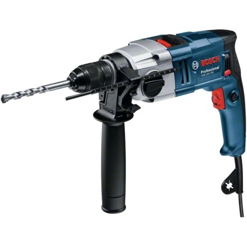 Bosch Professional GSB 18-2 RE Hammer Drill (Including Depth Stop 210 mm, Additional Handle, Keyed Drill Chuck 13 mm, in Craftsman's Case)