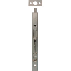 Amig - Steel Door Bolt | Bolt Mod. 401 | Door Lock in Matt Chrome | Door Lock Bolt Door Slider | Dimensions: 162 x 17 | Mortise Lock | Suitable for Double Wing Doors