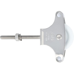 AMIG - Pulley with Roldana Plastic 39 mm Mod.212 | M6 x 60 mm | Especially for Clothes Airer | Stainless Steel 18/8 | with Mounting Screw and Guides