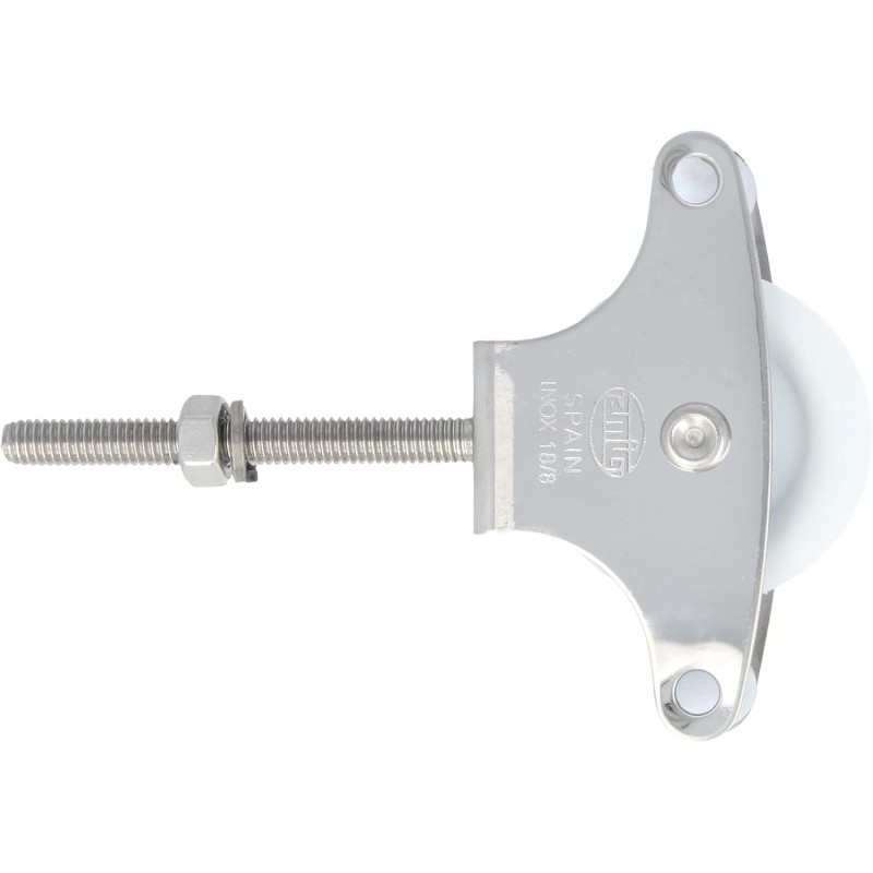 AMIG - Pulley with Roldana Plastic 39 mm Mod.212 | M6 x 60 mm | Especially for Clothes Airer | Stainless Steel 18/8 | with Mounting Screw and Guides