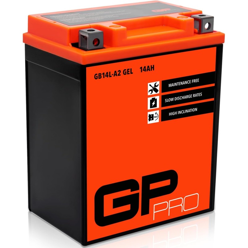 GP-Pro Battery 12V 14Ah Gel GP-Pro (TYPE - CB14L-A2 / GB14L-A2 / similar to YB14L-A2) (sealed / maintenance-free)