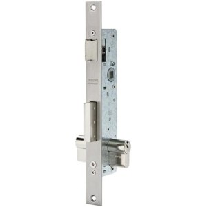 Tesa Assa Abloy 4210E353AI Single Lever Lock 2210E Narrow Box Width Without Cylinder Reversible Handle Entry 35mm Stainless Steel Finish CDRA.DESL.2210/35 S/B.EST.INOX, Grey (Rust-Proof), Entrada 35